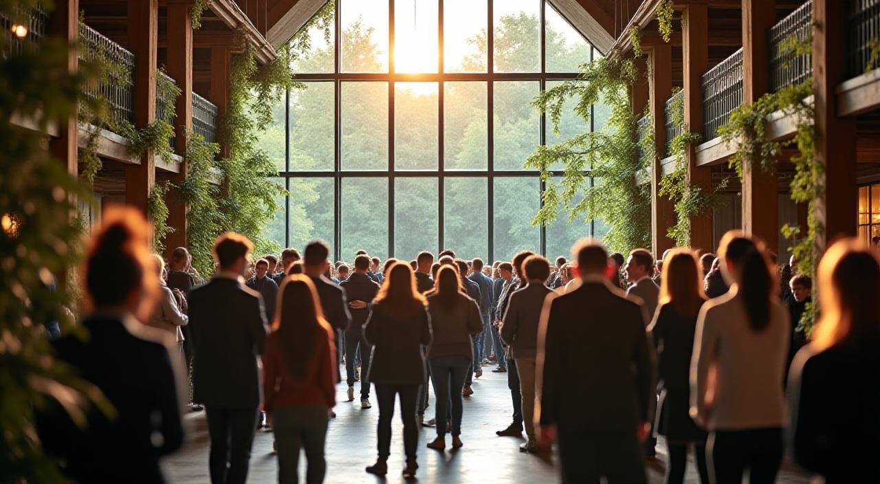 Professionals networking at the Sage Summit in Port of Menteith