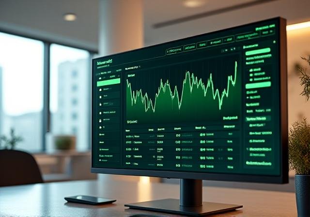 Modern financial trading dashboard with real-time analytics