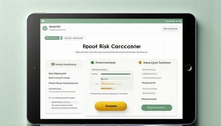 Interface demo of the proprietary risk management calculator